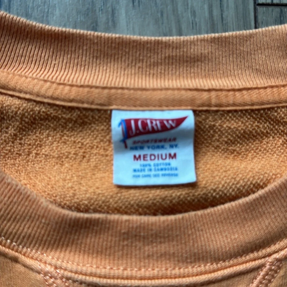 J. Crew Orange Crewneck Sweater Men’s Medium